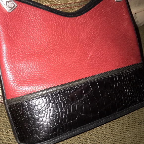 Brighton Pebbled Leather/ Moc Croc Purse